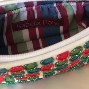 Isabella Fiore dots and dash wristlet